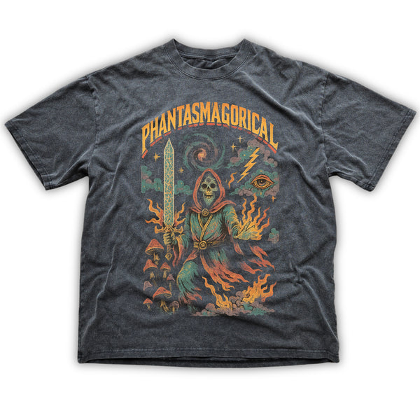 Arcane Inferno - Fluffy Vintage Washed  T-Shirt - 250 GSM (NEW)